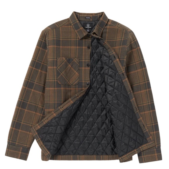 Volcom Other - Volcom Brickstone Lined Flannel - Mud